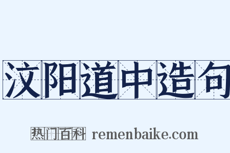 汶阳道中造句是什么意思的图片